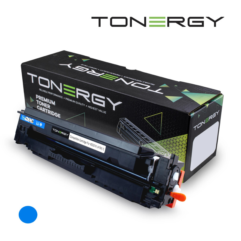 Tonergy съвместима Тонер Касета Compatible Toner Cartridge HP 415X 414X 416X W2031X W2021X W2041X Cyan, High Capacity 6k Tonergy съвместима Тонер Касета Compatible Toner Cartridge HP 415X 414X 416X W2031X W2021X W2041X Cyan, High Capacity 6k