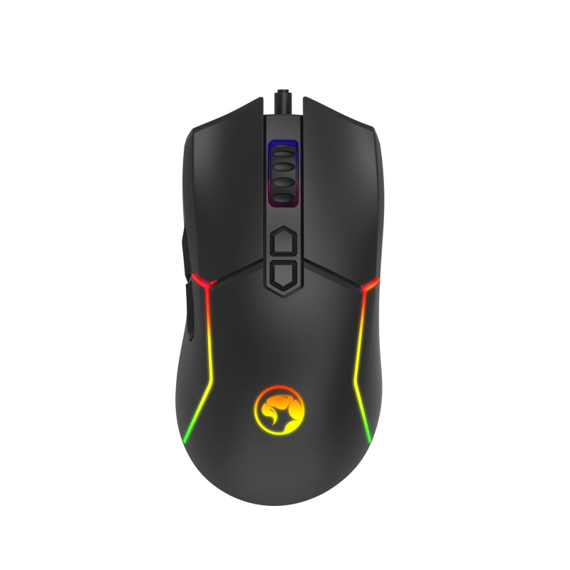 Marvo Геймърска мишка Gaming Mouse CAPO 35 Black M655 RGB - 12000dpi, 7 programmable buttons, 1000Hz