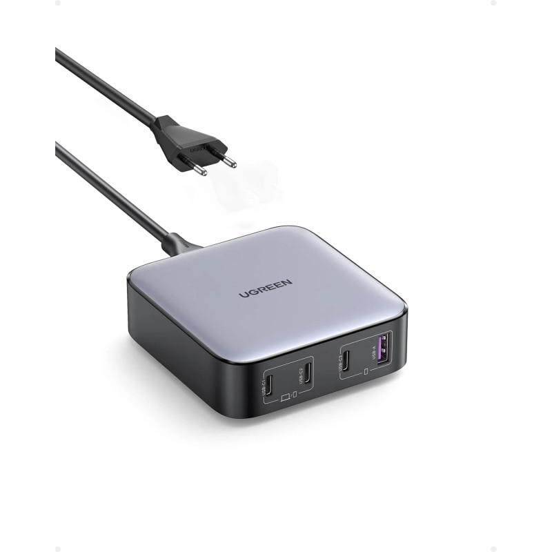 Ugreen универсално зарядно за стена Charger Wall 100W GaN Nexode CD328, 1 x USB-A, 3 x Type-C - 90928 Ugreen универсално зарядно за стена Charger Wall 100W GaN Nexode CD328, 1 x USB-A, 3 x Type-C - 90928