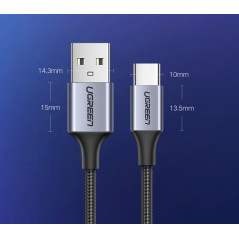 Ugreen кабел USB 2.0 Type A to Type-C US288, 1.5m - 60127