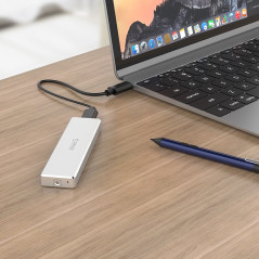 Orico външна кутия за диск Storage - Case - M.2 NVMe M-key 10 Gbps - PCM2-C3-SV