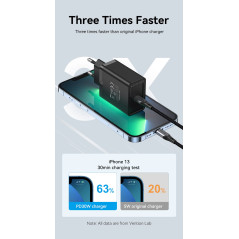 Vention бързо зарядно Fast Charger Wall - QC4.0, PD3.0 Type-C, 30W Black - FAIB0