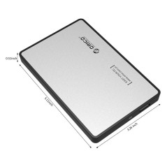 Orico външна кутия за диск Storage - Case - 2.5 inch USB3.0 SILVER - 2588US3-V1-SV