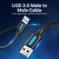 Vention Кабел USB 3.0 AM / AM - 1.5M Black - CONBG Vention Кабел USB 3.0 AM / AM - 1.5M Black - CONBG