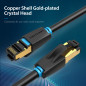 Vention Кабел LAN SFTP Cat.8 Patch Cable - 1M Black 40Gbps - IKABF Vention Кабел LAN SFTP Cat.8 Patch Cable - 1M Black 40Gbps - IKABF