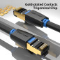 Vention Кабел LAN SFTP Cat.8 Patch Cable - 1M Black 40Gbps - IKABF Vention Кабел LAN SFTP Cat.8 Patch Cable - 1M Black 40Gbps - IKABF