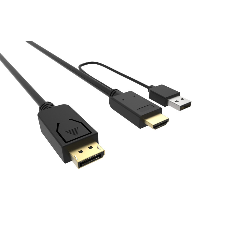 VCom Кабел HDMI M / Display Port M - 4K 2160p - CG599C-1.8m VCom Кабел HDMI M / Display Port M - 4K 2160p - CG599C-1.8m