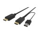 VCom Кабел HDMI M / Display Port M - 4K 2160p - CG599C-1.8m VCom Кабел HDMI M / Display Port M - 4K 2160p - CG599C-1.8m