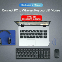 Orico блутут адаптер Bluetooth 5.0 USB adapter, black - BTA-508-BK