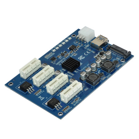Makki Mining PCI-E splitter 4X - MAKKI-MINING-PCIE-4X-v005