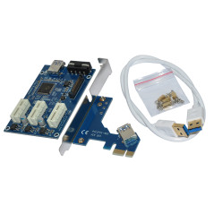 Makki Mining PCI-E splitter 3X - MAKKI-MINING-PCIE-3X-v005