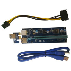 Makki Mining Riser/Extender PCI Express 1x to 16x v.1701A - 470uf - MAKKI-SR1701A-470