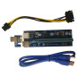 Makki Mining Riser/Extender PCI Express 1x to 16x v.1701A - 470uf - MAKKI-SR1701A-470