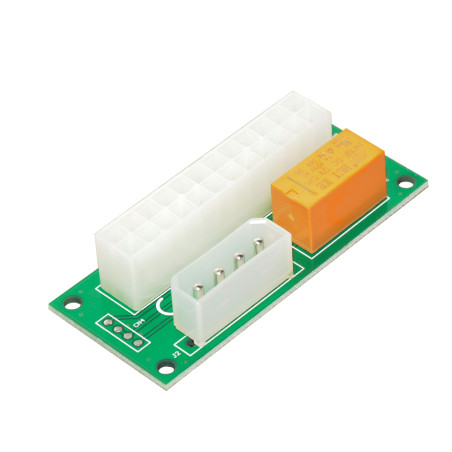 Makki Синхронизатор за две захранвания Mining ATX 24Pin to Molex 4Pin Dual PSU Power Supply Sync Starter - MAKKI-ADD2PSU