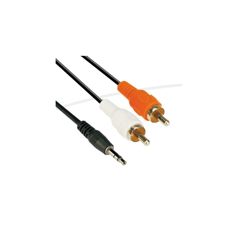VCom Аудио Кабел 3.5mm Stereo M / 2x RCA M - CV212-1.5m VCom Аудио Кабел 3.5mm Stereo M / 2x RCA M - CV212-1.5m