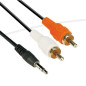 VCom Аудио Кабел 3.5mm Stereo M / 2x RCA M - CV212-1.5m VCom Аудио Кабел 3.5mm Stereo M / 2x RCA M - CV212-1.5m