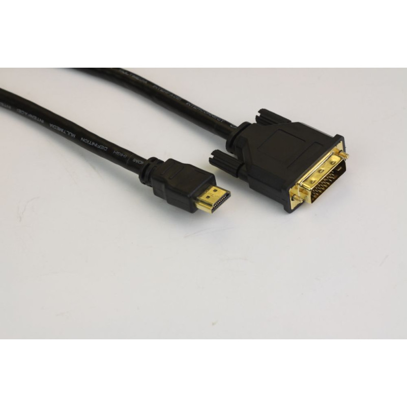 VCom Кабел DVI 24+1 Dual Link M / HDMI M - CG481G-5m VCom Кабел DVI 24+1 Dual Link M / HDMI M - CG481G-5m