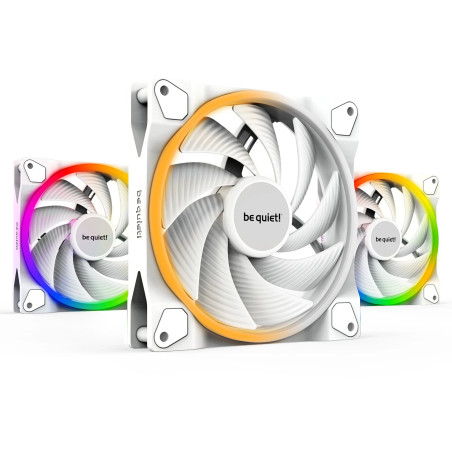 be quiet! комплект вентилатори Fan Pack 3-in-1 3 x 140mm - LIGHT WINGS White 140mm PWM high-speed Triple-Pack