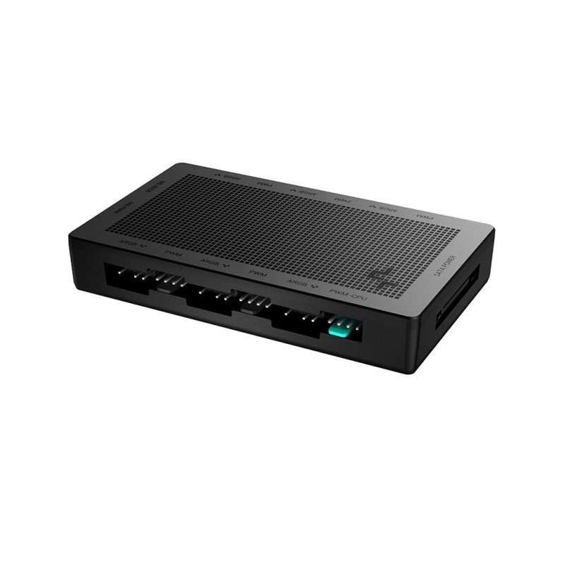 DeepCool разклонител за вентилатори Fan Hub - PWM and A-RGB hub (2-in-1) - SC790 - 6 port, Magnetic DeepCool разклонител за вентилатори Fan Hub - PWM and A-RGB hub (2-in-1) - SC790 - 6 port, Magnetic