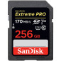 SanDisk Extreme Pro SDXC Card 256GB - 170MB/s V30 UHS-I U3 EAN: 619659170356