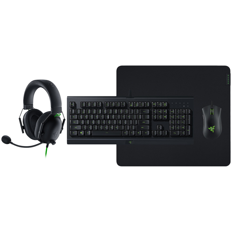 Razer Power Up Bundle V2 – Cynosa Lite - US Layout, Gigantus V2 Large, DeathAdder Essential, BlackShark V2 X FRML Packaging