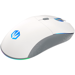 Endorfy GEM Plus Wireless Onyx White Gaming Mouse, PIXART PAW3395 Optical Gaming Sensor, 26000DPI, 74G Lightweight design, KAILH