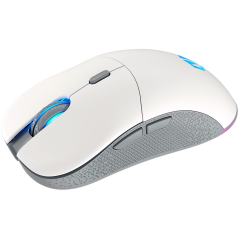 Endorfy GEM Plus Wireless Onyx White Gaming Mouse, PIXART PAW3395 Optical Gaming Sensor, 26000DPI, 74G Lightweight design, KAILH