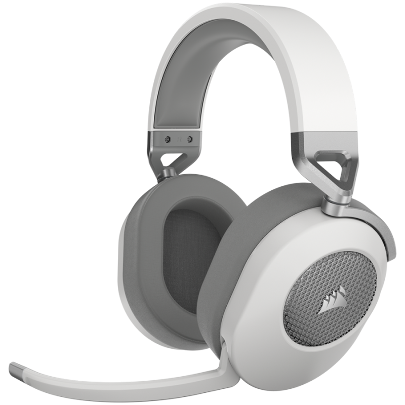 Corsair HS65 WIRELESS Gaming Headset, White (EU), v2, EAN: 0840006676522