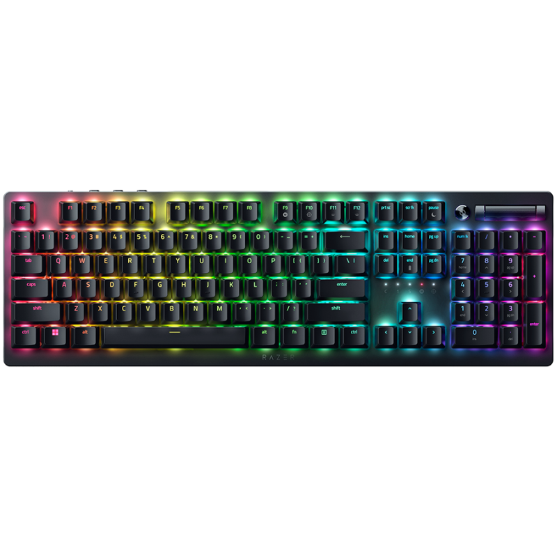Razer DeathStalker V2 Pro - Linear Optical Switch - US, Wireless Low-Profile RGB Optical Gaming Keyboard, RGB backlight, Backlit