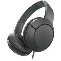 TCL On-Ear Wired Headset, Strong BASS, flat fold, Frequency of response: 10-22K, Sensitivity: 102 dB, Driver Size: 32mm, Impeden