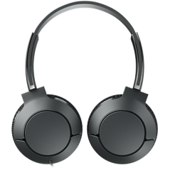 TCL On-Ear Wired Headset, Strong BASS, flat fold, Frequency of response: 10-22K, Sensitivity: 102 dB, Driver Size: 32mm, Impeden