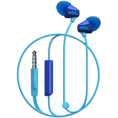 TCL In-ear Wired Headset ,Frequency of response: 10-22K, Sensitivity: 105 dB, Driver Size: 8.6mm, Impedence: 16 Ohm, Acoustic sy