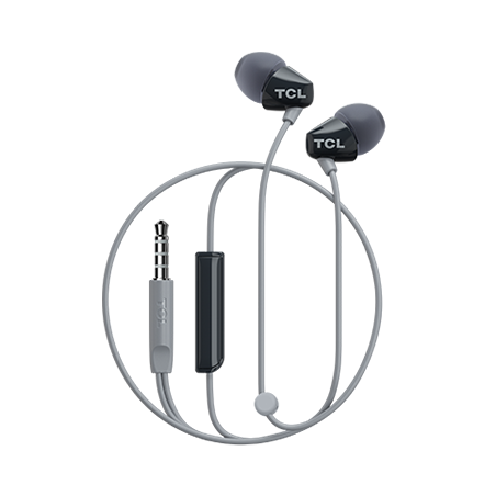 TCL In-ear Wired Headset ,Frequency of response: 10-22K, Sensitivity: 105 dB, Driver Size: 8.6mm, Impedence: 16 Ohm, Acoustic sy