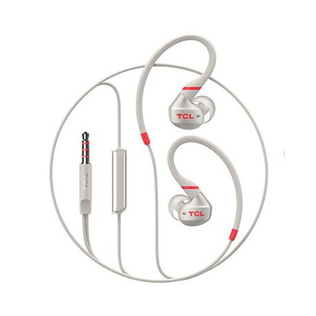 TCL In-ear Wired Sport Headset, IPX4, Frequency of response: 10-22K, Sensitivity: 100 dB, Driver Size: 8.6mm, Impedence: 16 Ohm,