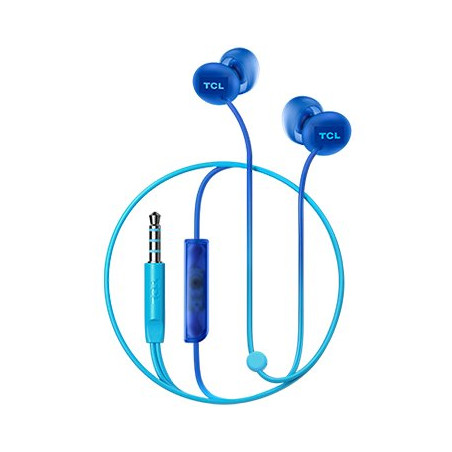 TCL In-ear Wired Headset, Frequency of response: 10-23K, Sensitivity: 104 dB, Driver Size: 8.6mm, Impedence: 28 Ohm, Acoustic sy