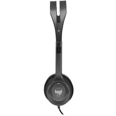 LOGITECH H111 Corded Stereo Headset - BLACK - 3.5 MM
