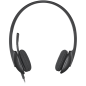 LOGITECH H340 Corded Headset - BLACK - USB