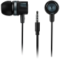 CANYON Stereo earphones with microphone, 1.2M, dark gray