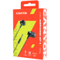 CANYON Stereo earphones with microphone, metallic shell, 1.2M, dark gray CANYON Stereo earphones with microphone, metallic shell, 1.2M, dark gray
