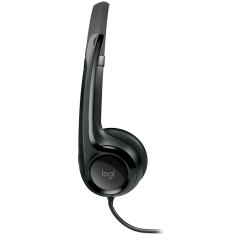 LOGITECH H390 Corded Headset - BLACK - USB