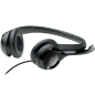 LOGITECH H390 Corded Headset - BLACK - USB