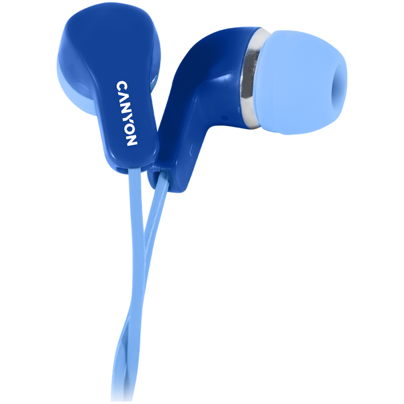 CANYON Stereo Earphones with inline microphone, Blue CANYON Stereo Earphones with inline microphone, Blue
