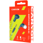 CANYON Stereo Earphones with inline microphone, Blue