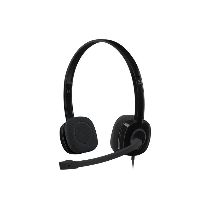 LOGITECH H151 Corded Stereo Headset - BLACK - 3.5 MM LOGITECH H151 Corded Stereo Headset - BLACK - 3.5 MM