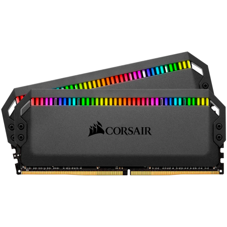 Corsair DDR4, 3200MHz 16GB 2x8GB DIMM, Unbuffered, 16-18-18-36, XMP 2.0, DOMINATOR PLATINUM RGB Black Heatspreader, RGB LED, 1.3