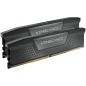 Corsair DDR5, 6400MT/s 64GB 2x32GB DIMM, Unbuffered, 32-40-40-84, Std PMIC, XMP 3.0, VENGEANCE DDR5 Black Heatspreader, 1.4V, EA
