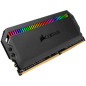Corsair DDR4, 3200MHz 32GB 2x16GB DIMM, Unbuffered, 16-18-18-36, XMP 2.0, DOMINATOR PLATINUM RGB Black Heatspreader, RGB LED, 1.