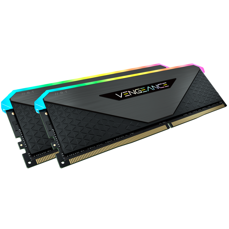 Corsair DDR4, 3600MHz 16GB 2x8GB DIMM, Unbuffered, 18-22-22-42, XMP 2.0, VENGEANCE RGB RT Heatspreader, RGB LED, 1.35V, for AMD 