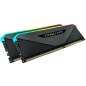 Corsair DDR4, 3600MHz 16GB 2x8GB DIMM, Unbuffered, 18-22-22-42, XMP 2.0, VENGEANCE RGB RT Heatspreader, RGB LED, 1.35V, for AMD 