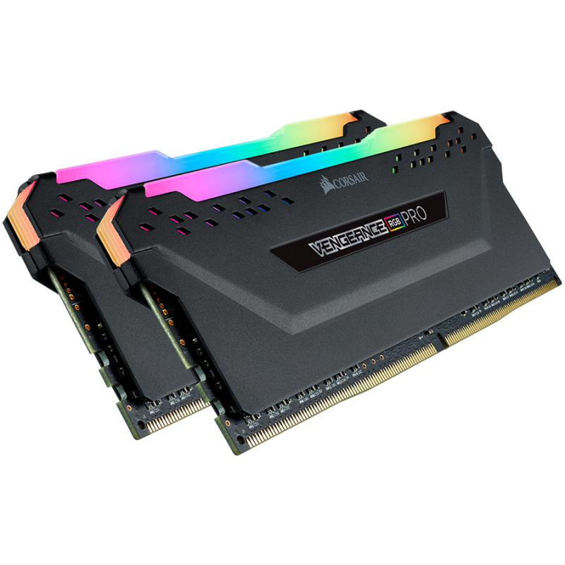 Corsair DDR4, 3200MHz 16GB 2x8GB DIMM, Unbuffered, 16-18-18-36, XMP 2.0, VENGEANCE RGB PRO Heatspreader, RGB LED, 1.35V, EAN:084